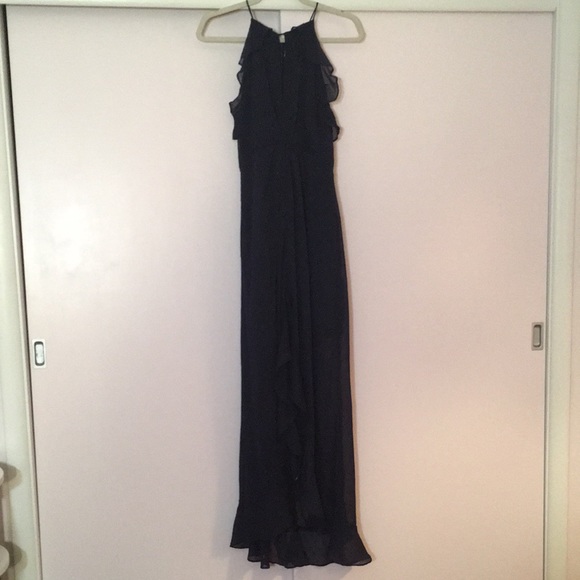 ASTR Arielle Maxi Dress In Navy Sparkle Size Medium - Picture 1 of 15
